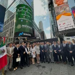 Nayarit presente en el “Toque de Campana” del Nasdaq Stock Market por motivo de las fiestas patrias