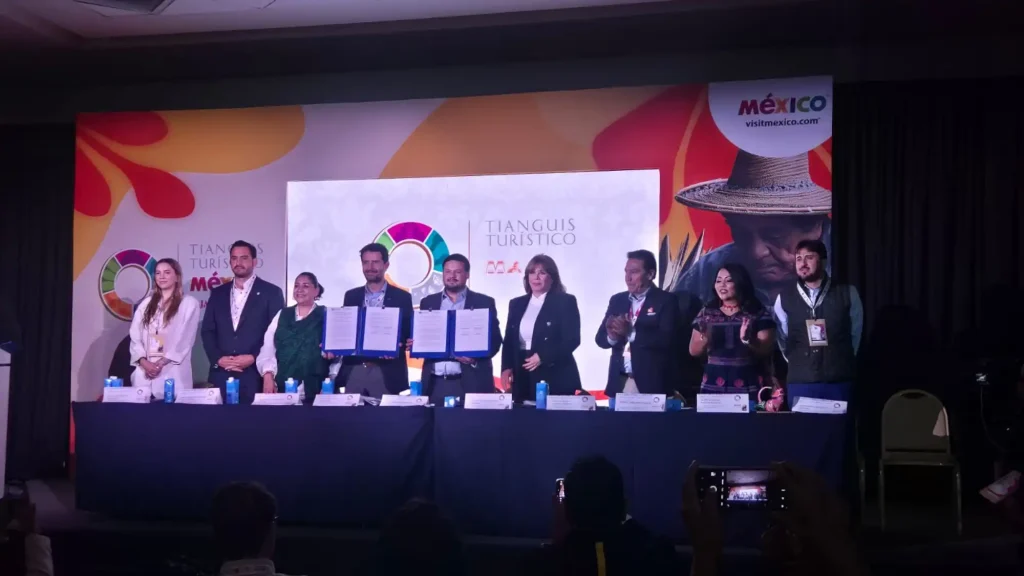 Nayarit inicia Tianguis Turístico con grandes avances para el turismo de nuestro estado con firmas con la Secretaría de Turismo del Gobierno de México para el impulso del Turismo Comunitario
